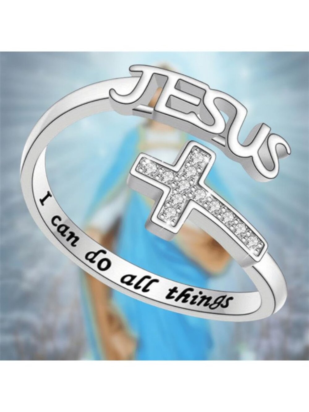 Engraved "I Can Do All Things" - Love of Ring - Religious Gift